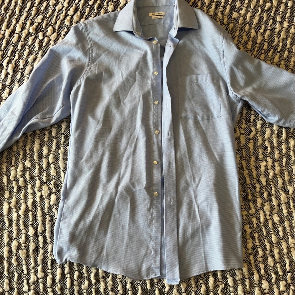 Van Heusen blue button down